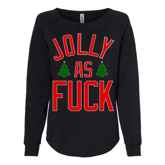 Jolly AF Funny Christmas Womens California Wash Sweatshirt