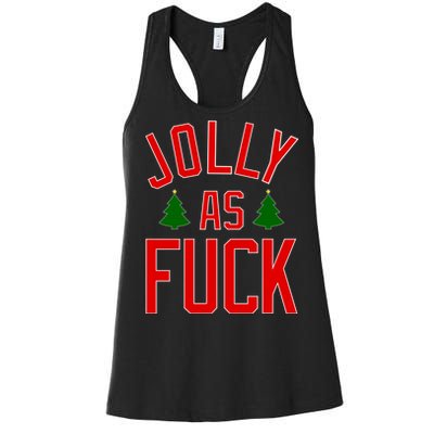 Jolly AF Funny Christmas Women's Racerback Tank