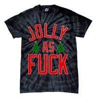 Jolly AF Funny Christmas Tie-Dye T-Shirt