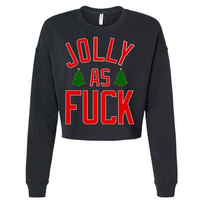 Jolly AF Funny Christmas Cropped Pullover Crew