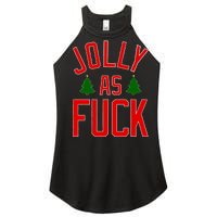 Jolly AF Funny Christmas Women's Perfect Tri Rocker Tank