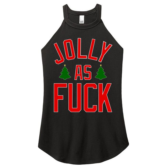 Jolly AF Funny Christmas Women's Perfect Tri Rocker Tank