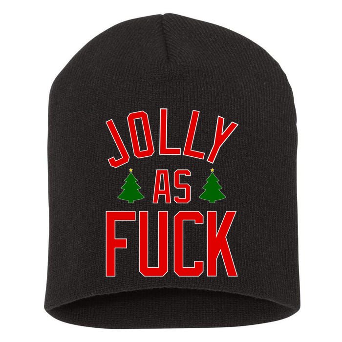 Jolly AF Funny Christmas Short Acrylic Beanie