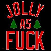 Jolly AF Funny Christmas Short Acrylic Beanie