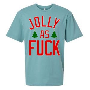 Jolly AF Funny Christmas Sueded Cloud Jersey T-Shirt