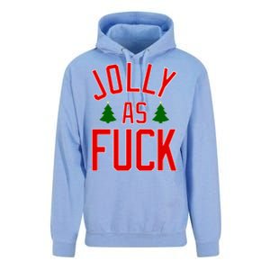 Jolly AF Funny Christmas Unisex Surf Hoodie