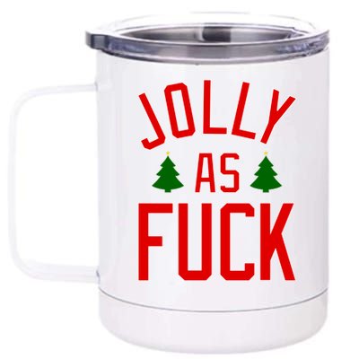 Jolly AF Funny Christmas 12 oz Stainless Steel Tumbler Cup