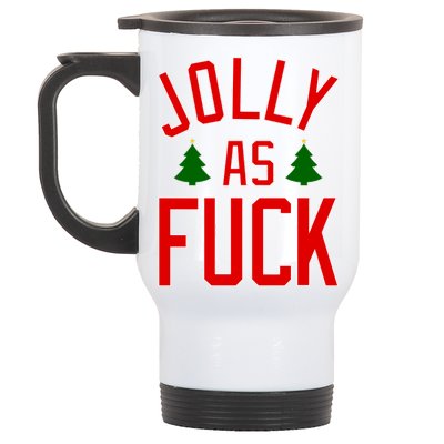 Jolly AF Funny Christmas Stainless Steel Travel Mug