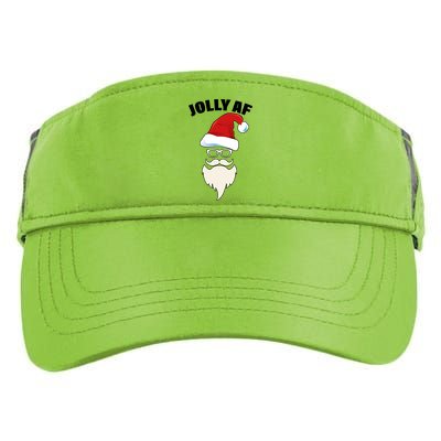 Jolly Af Hipster Santa Adult Drive Performance Visor