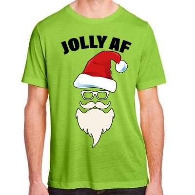 Jolly Af Hipster Santa Adult ChromaSoft Performance T-Shirt