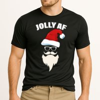 Jolly Af Hipster Santa Cooling Performance Crew T-Shirt