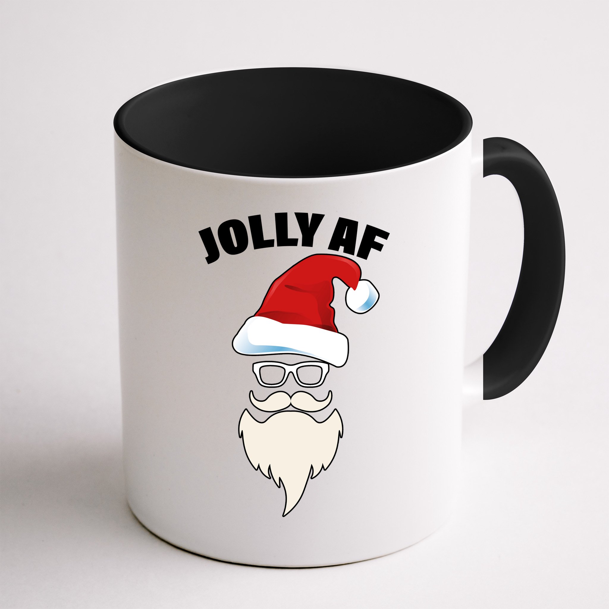 Jolly Af Hipster Santa Mug