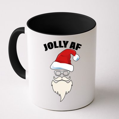 Jolly Af Hipster Santa Mug