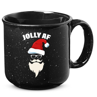 Jolly Af Hipster Santa 15oz Campfire Ceramic Mug