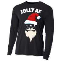 Jolly Af Hipster Santa Cooling Performance Long Sleeve Crew