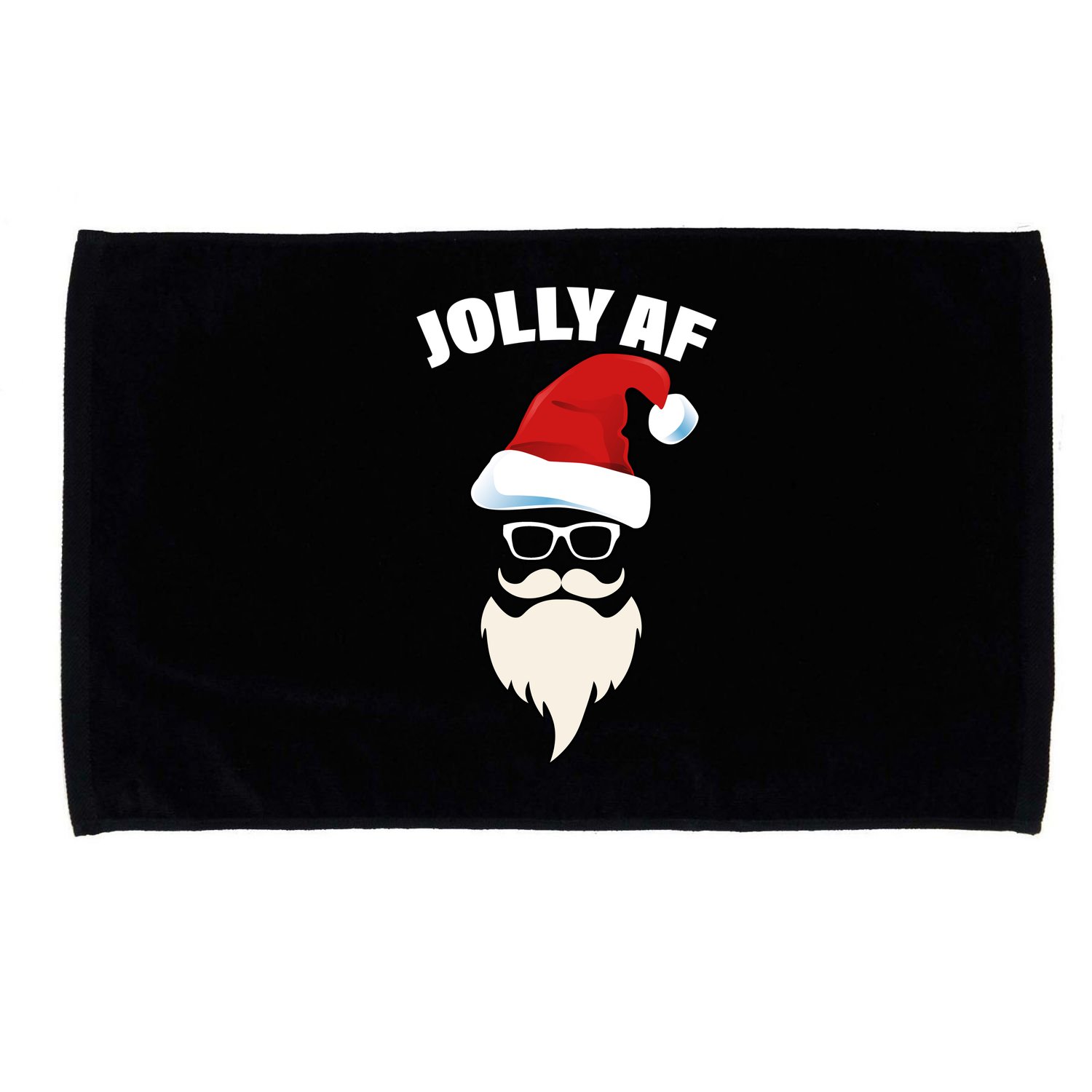 Jolly Af Hipster Santa Microfiber Hand Towel