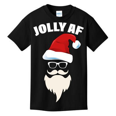 Jolly Af Hipster Santa Kids T-Shirt