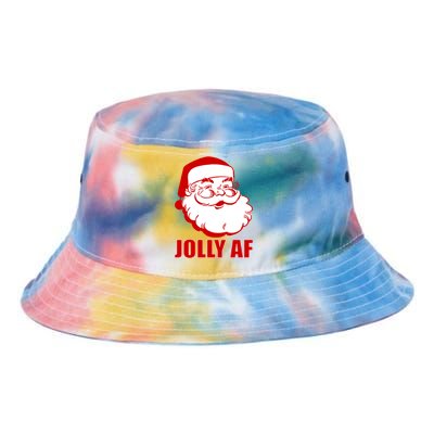 Jolly AF Santa Christmas Tie Dye Newport Bucket Hat