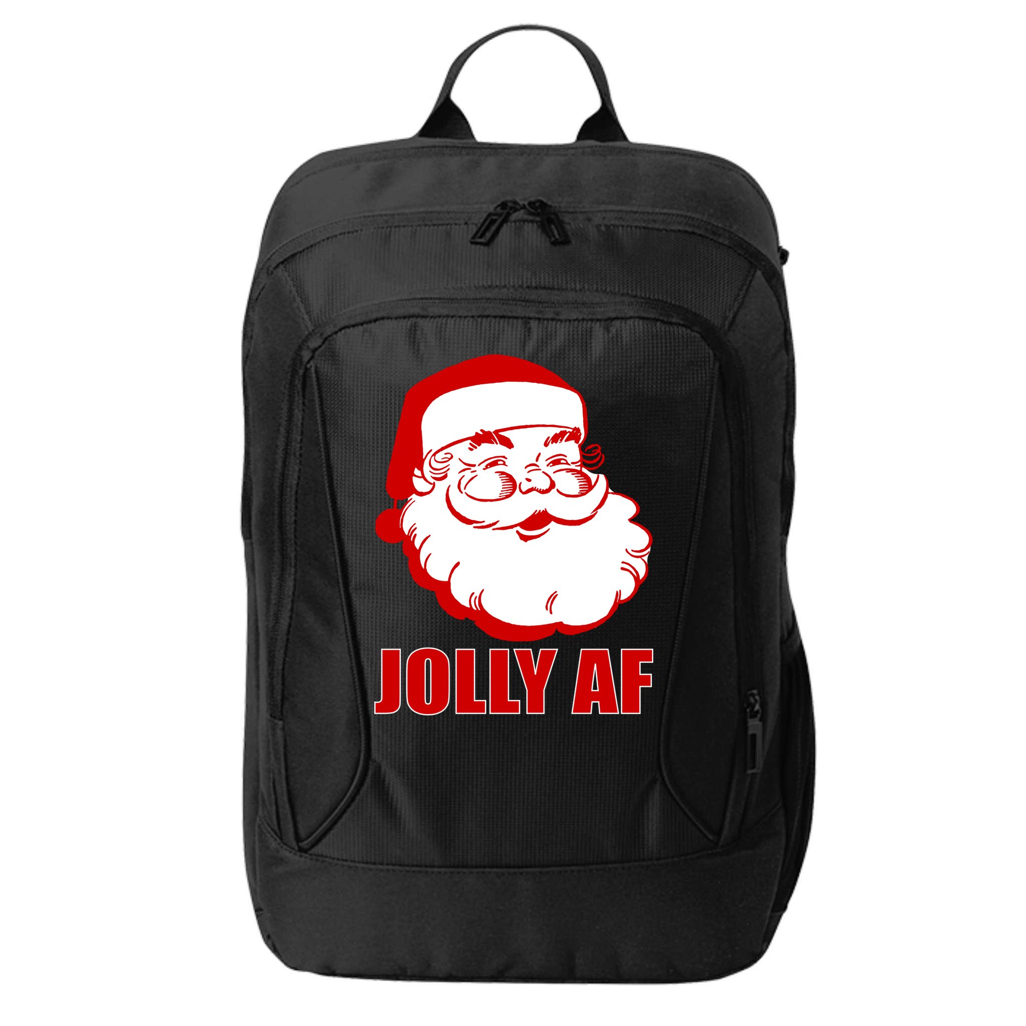 Jolly AF Santa Christmas City Backpack