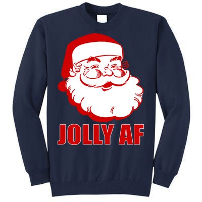 Jolly AF Santa Christmas Tall Sweatshirt