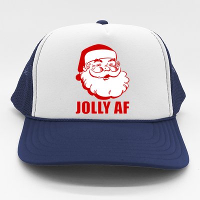 Jolly AF Santa Christmas Trucker Hat