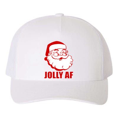 Jolly AF Santa Christmas Yupoong Adult 5-Panel Trucker Hat