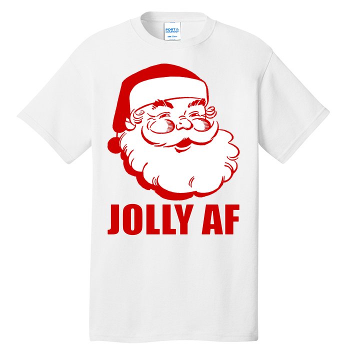 Jolly AF Santa Christmas Tall T-Shirt