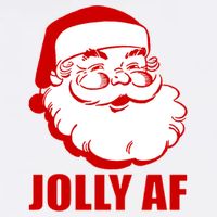Jolly AF Santa Christmas Adult Drive Performance Visor