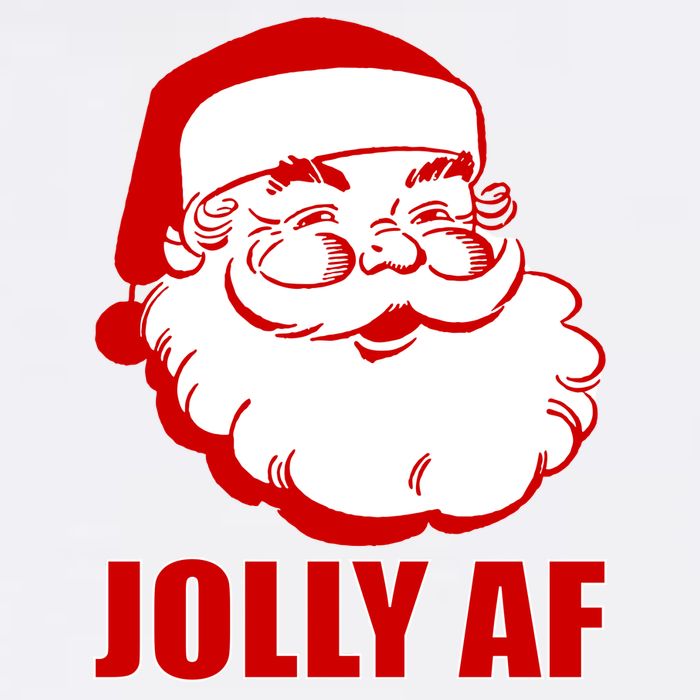 Jolly AF Santa Christmas Adult Drive Performance Visor