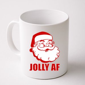 Jolly AF Santa Christmas Coffee Mug