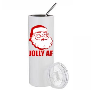 Jolly AF Santa Christmas Stainless Steel Tumbler