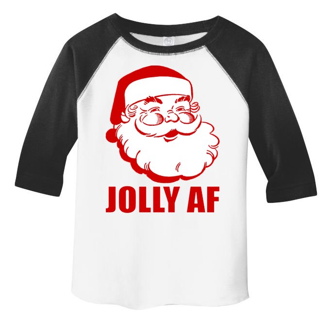 Jolly AF Santa Christmas Toddler Fine Jersey T-Shirt