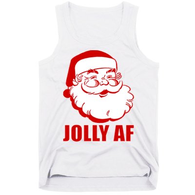 Jolly AF Santa Christmas Tank Top