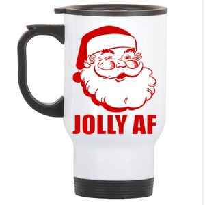 Jolly AF Santa Christmas Stainless Steel Travel Mug