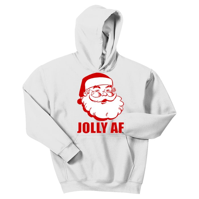 Jolly AF Santa Christmas Kids Hoodie