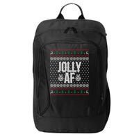 Jolly AF Ugly Christmas City Backpack