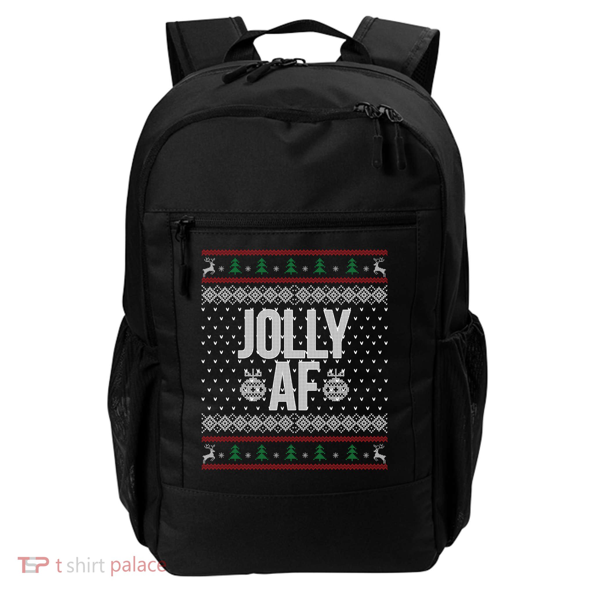 Jolly AF Ugly Christmas Daily Commute Backpack