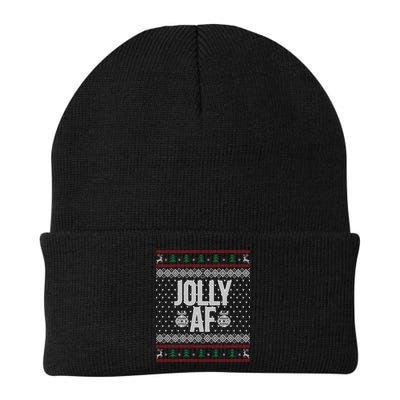 Jolly AF Ugly Christmas Beanie