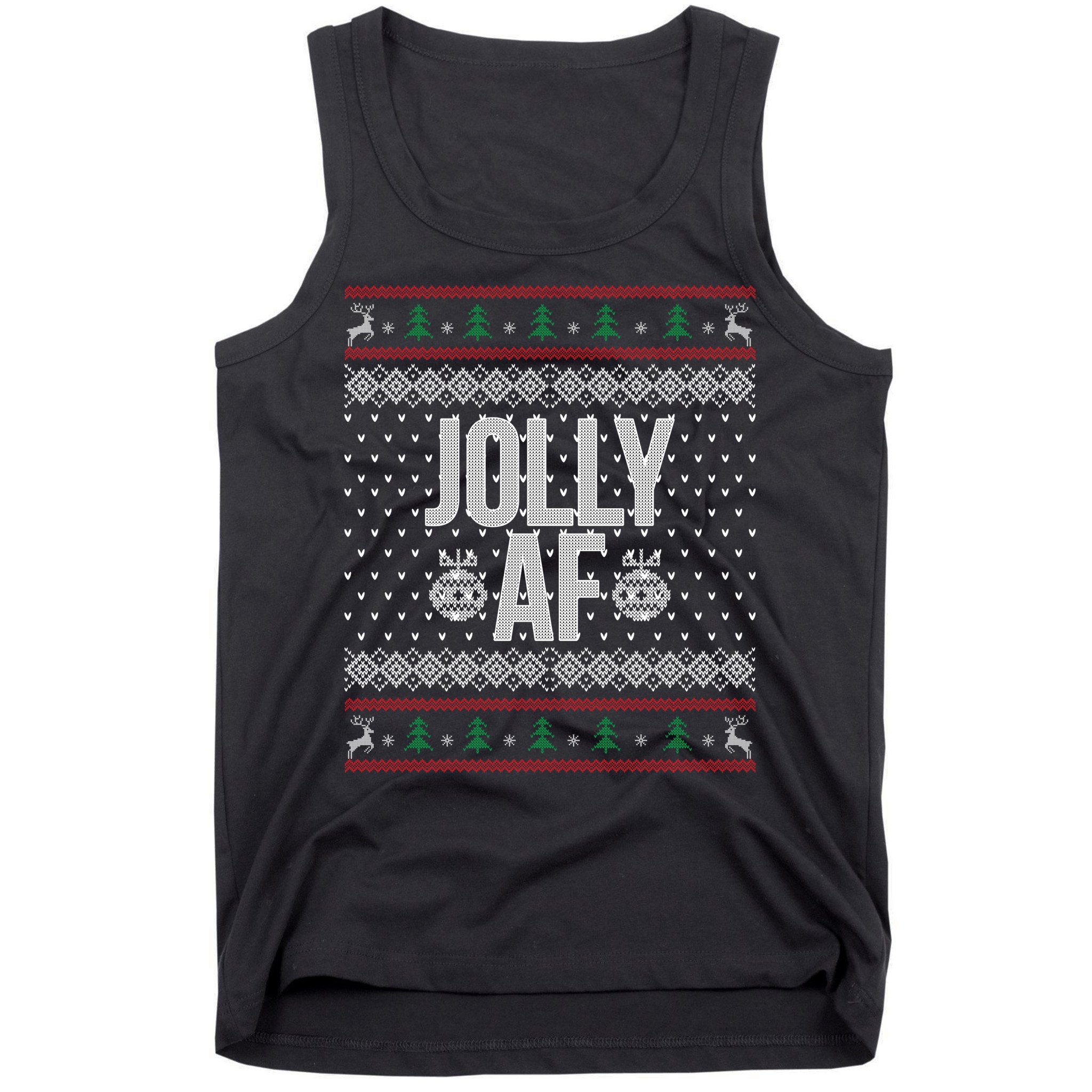 Jolly AF Ugly Christmas Tank Top