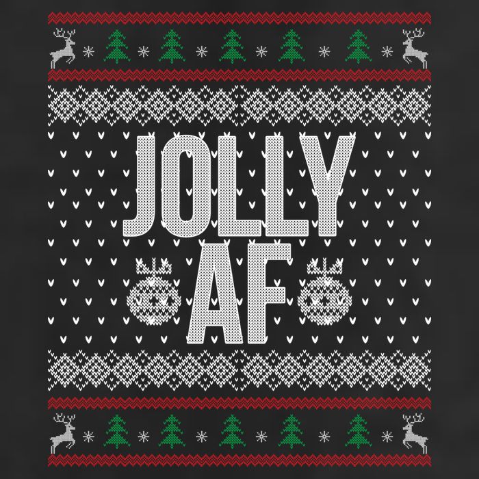 Jolly AF Ugly Christmas Golf Towel