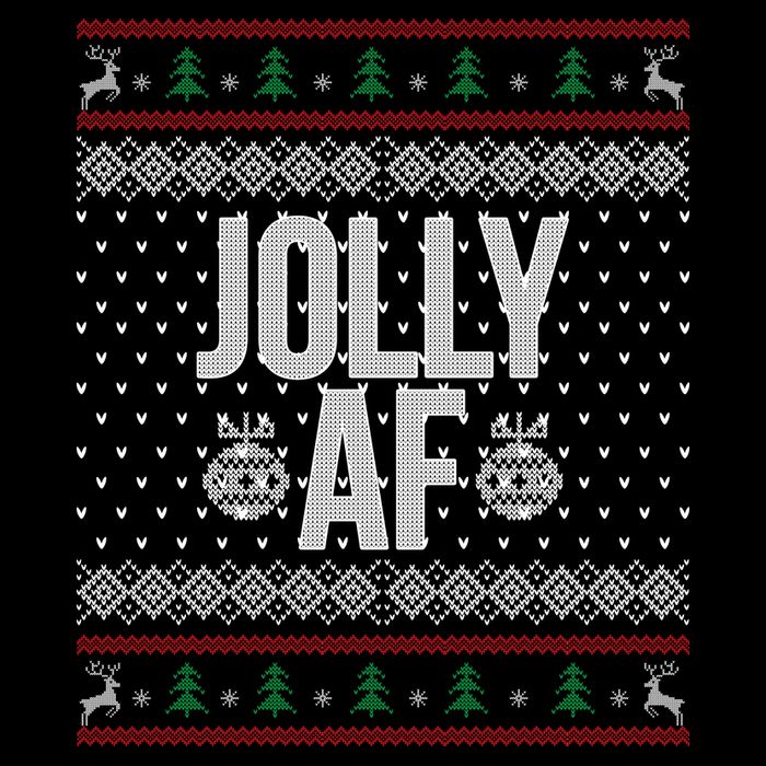 Jolly AF Ugly Christmas Women's Crop Top Tee