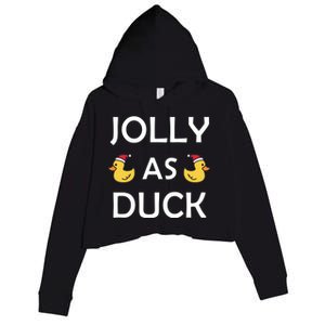 Jolly As Duck Crop Fleece Hoodie