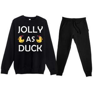 Jolly As Duck Premium Crewneck Sweatsuit Set