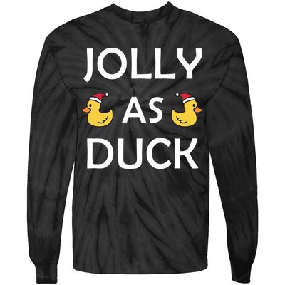 Jolly As Duck Tie-Dye Long Sleeve Shirt