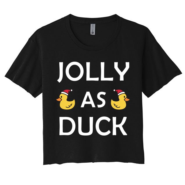 Jolly As Duck Crop Top