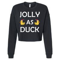 Jolly As Duck Cropped Pullover Crew