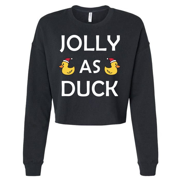 Jolly As Duck Cropped Pullover Crew