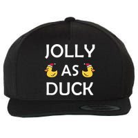Jolly As Duck Wool Snapback Cap
