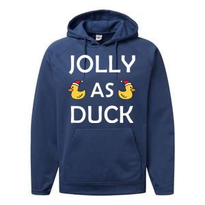 Jolly As Duck Performance Fleece Hoodie