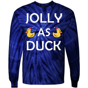 Jolly As Duck Tie-Dye Long Sleeve Shirt